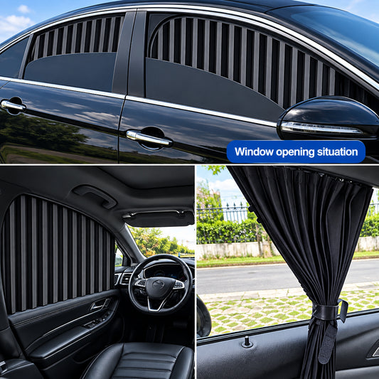 DroveRex Universal Fit Magnetic Car Side Window Privacy Curtain