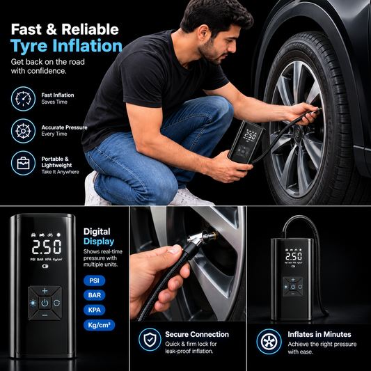 DroveRex Portable Tyre Inflator - Compressor