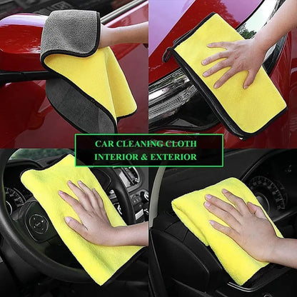 DroveRex Microfiber Double-Sided Automotive Towel - Pack of 2
